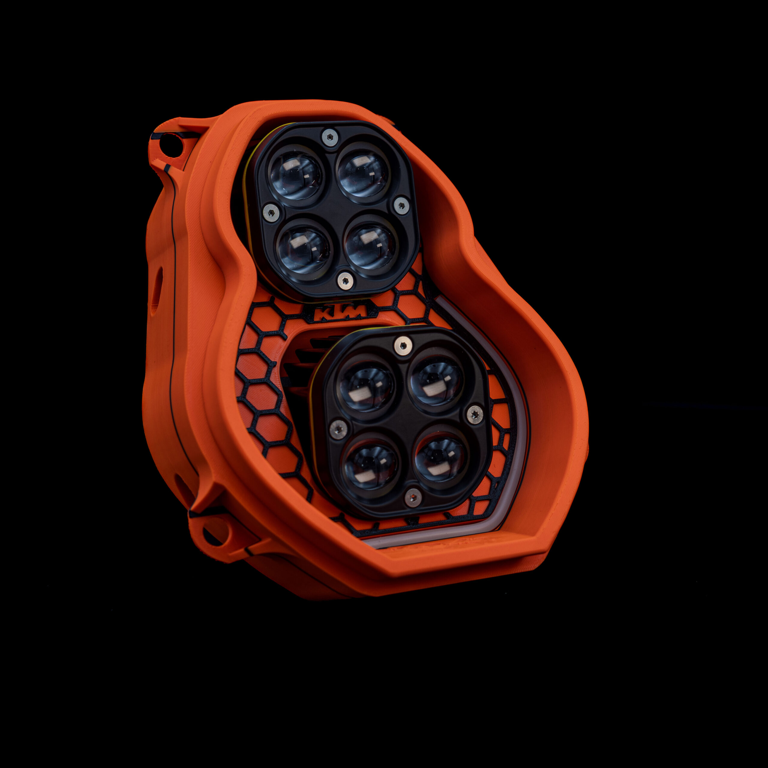 KTM 950 / 990 Adventure LED Headlight Plug & Play | Orange/Black - Image 2