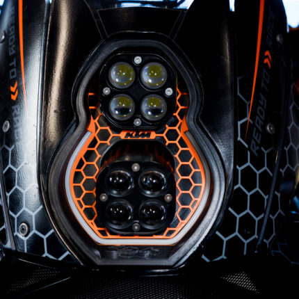 KTM 950 990 custom headlight black plug and play LED dual unit