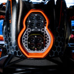 KTM 950 990 custom headlight orange black white plug and play LED dual unit