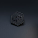 Piaggio badge design black 3D printed scooter emblem Beverly Medley MP3