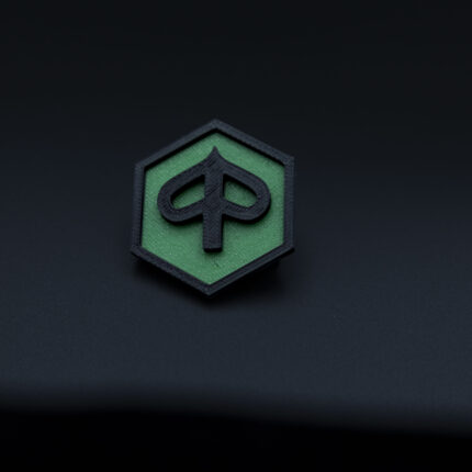 Piaggio badge design green 3D printed scooter emblem Beverly Medley MP3