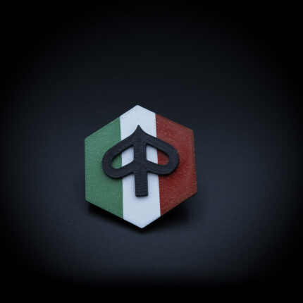 Piaggio badge Italian flag 3D printed scooter emblem Beverly Medley MP3