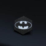 Piaggio badge Batman design black white 3D printed scooter emblem Beverly Medley MP3