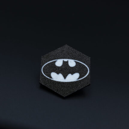 Piaggio badge Batman design black white 3D printed scooter emblem Beverly Medley MP3