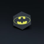 Piaggio badge Batman design black yellow 3D printed scooter emblem Beverly Medley MP3
