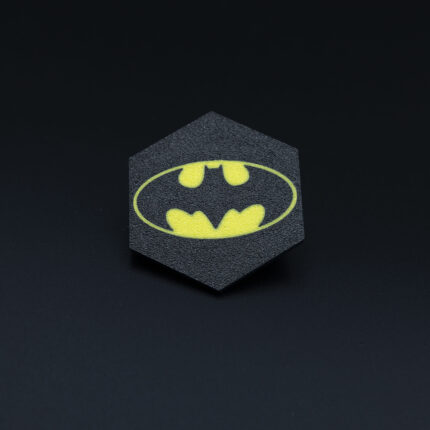 Piaggio badge Batman design black yellow 3D printed scooter emblem Beverly Medley MP3