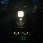 Yamaha Tenere 700 Denali light setup with GPS mount and 3D bracket