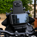 3Dit GPS bracket with AMPS system and Quad Lock adapter installed on CFMOTO 450MT cockpit