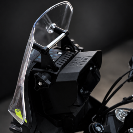 3DIT CFMOTO 450MT TFT Screen Sunshade installed on motorcycle dashboard